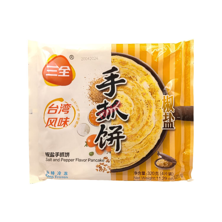 三全椒盐千丝手抓饼320g