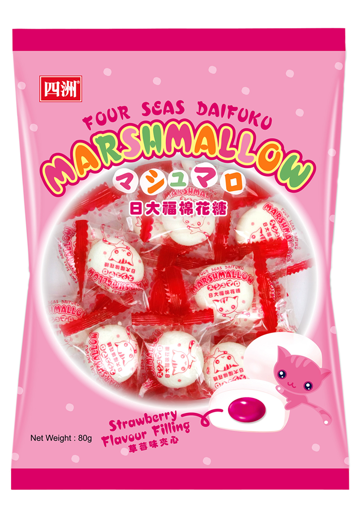 FOUR SEAS daifuku marshmallow strawberr flavor 58g