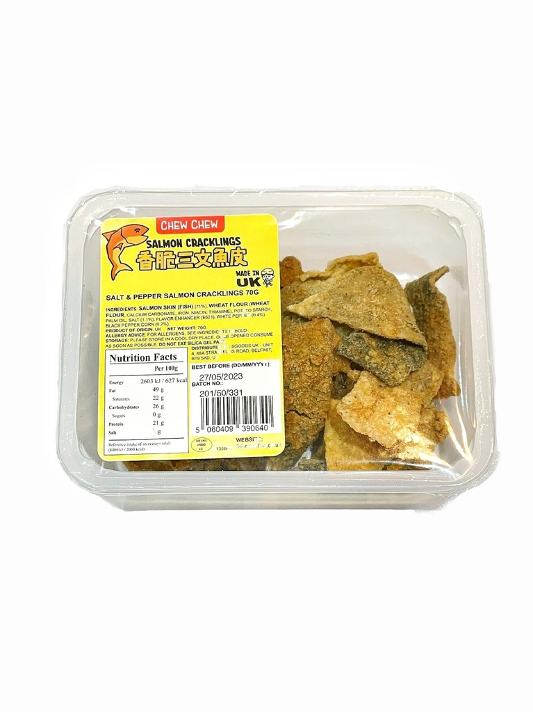 CC Salmon Crackings Salt&Pepper 70g