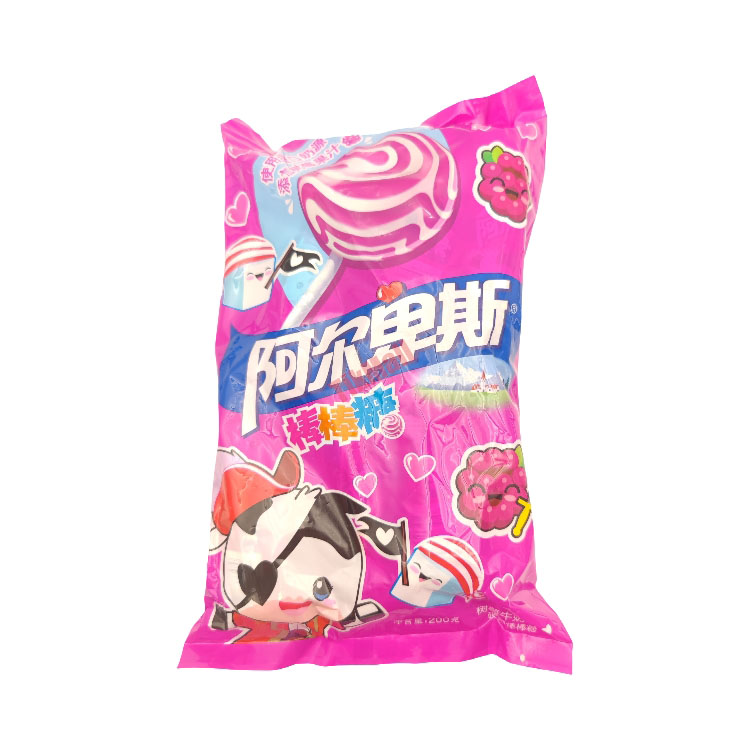 ALP Lollipop Candy(Raspberry&Cream) 200g