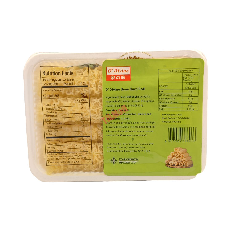 O'Divine Bean Curd Roll 180g