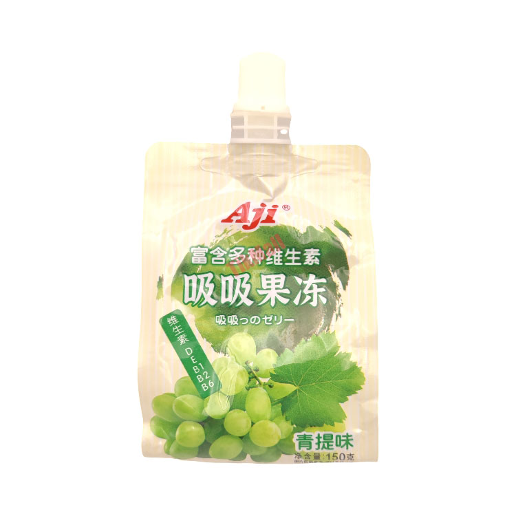 AJI Fruit Jelly-Green Grape Flav 150g