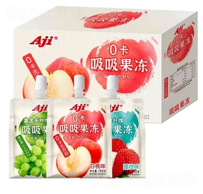 AJI Fruit Jelly-Lychee Flav 150g