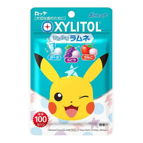 LOTTE Xylitol Pokemon Chewing Gum Soda Flav30g