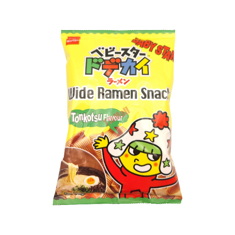 BABY STAR Crispy Ramen Snack-Tonkotsu(Wide) 70g