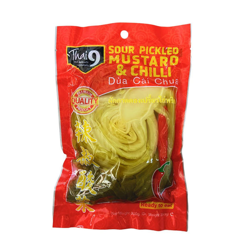 THAI 9 Sour Pickled Green Mustard-Chilli 300g