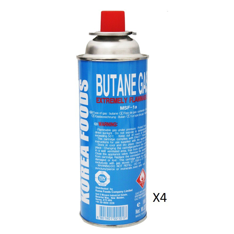 BUTANE Gas Cartridge 4pcs