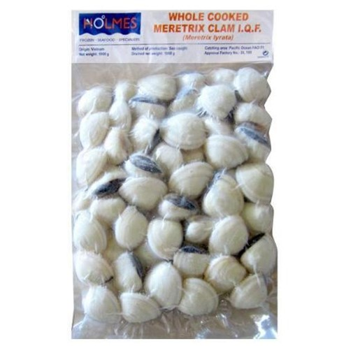 Holmes I.Q.F. Cooked Whole Clams 1000g