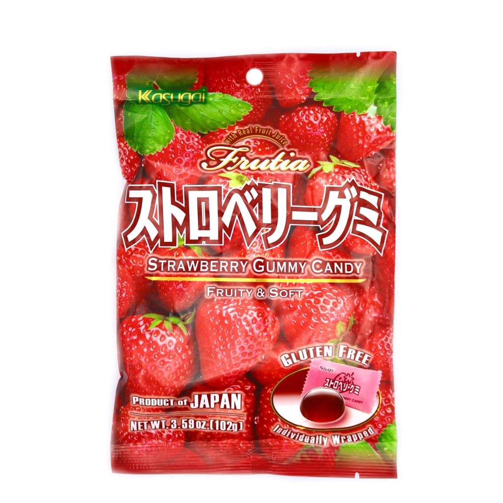 Kasugai EX/G Frutia Strawberry Gummy 102g