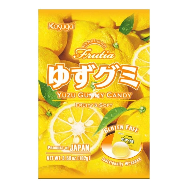 KASUGAI EX/G Frutia Yuzu Gummy 102g