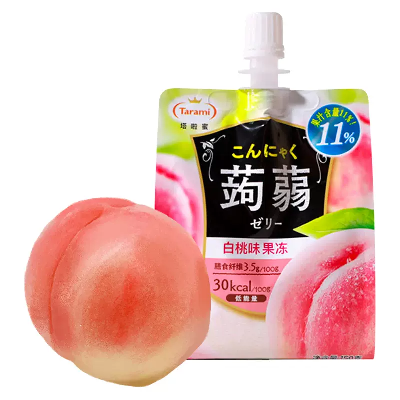 Tarami Oishi Konjac Jelly Peach 150g