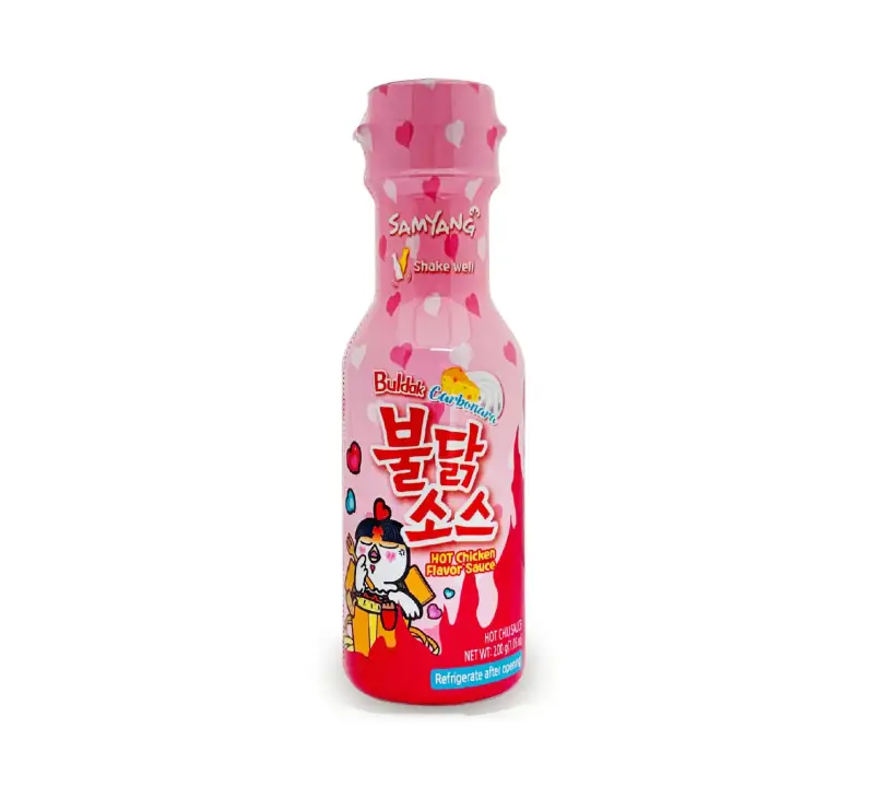 三养火鸡辣培根蛋酱粉色瓶拌面酱200g