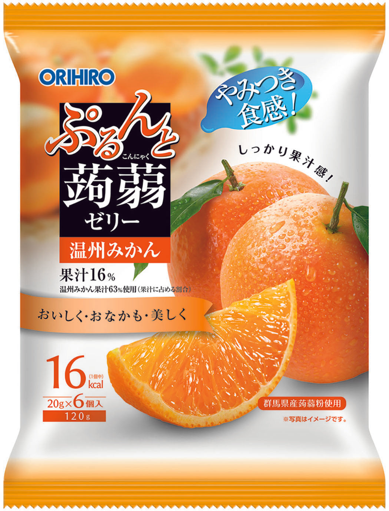 ORIHIRO蒟蒻果凍-橘子120g