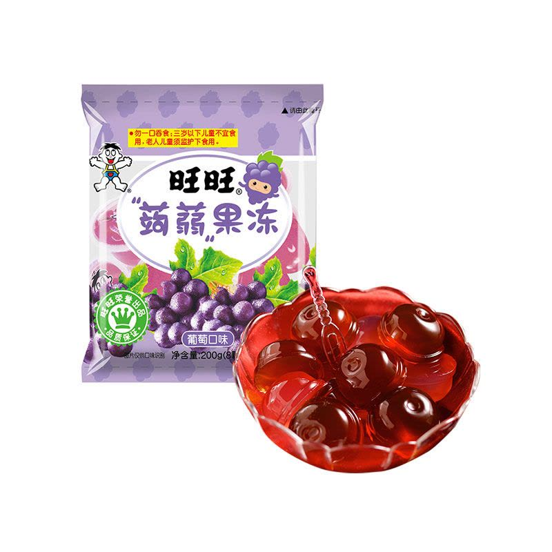 旺旺蒟蒻果冻葡萄味200g