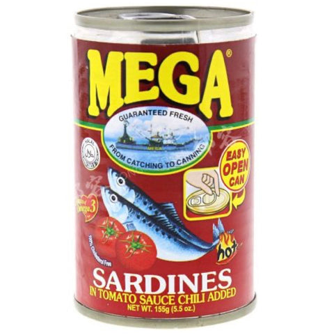 MEGA Sardines In Tomato Sauce Chili 2*155g