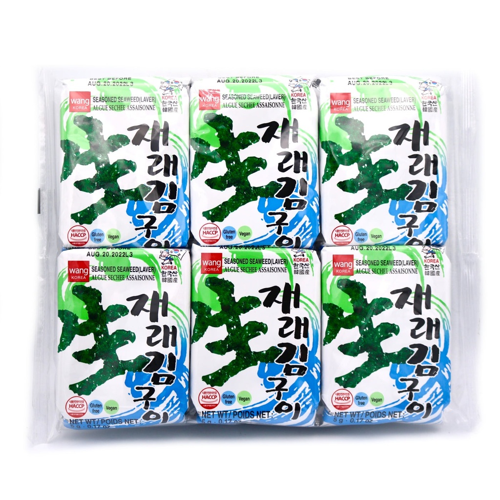 WANG Seasoned Seaweed Laver 6x5g