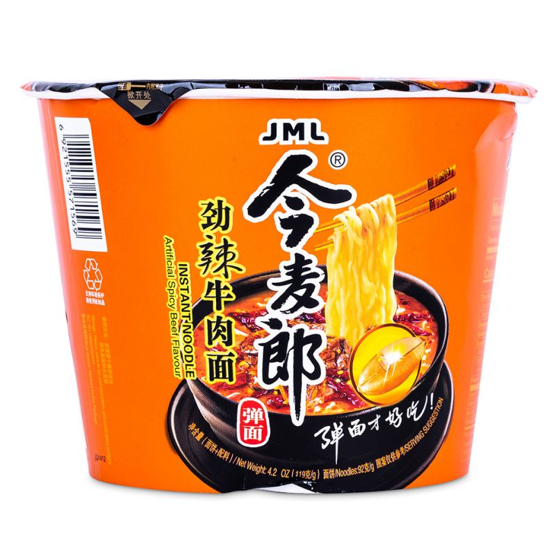 今麦郎劲辣牛肉桶面119g