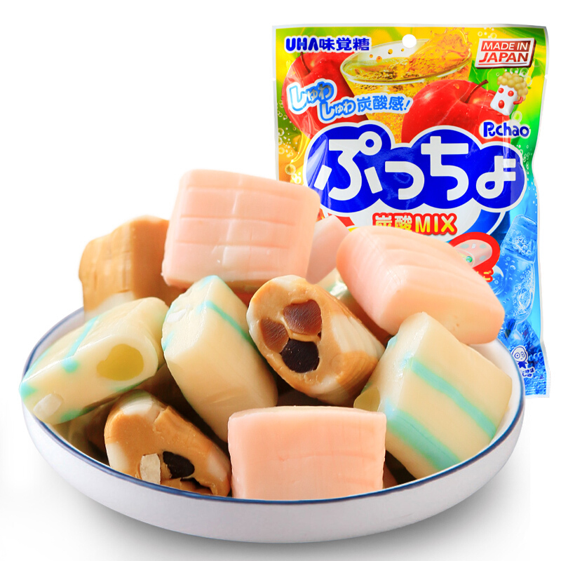 UHA Puccho Assorted Soda Drink Soft Candy 90g
