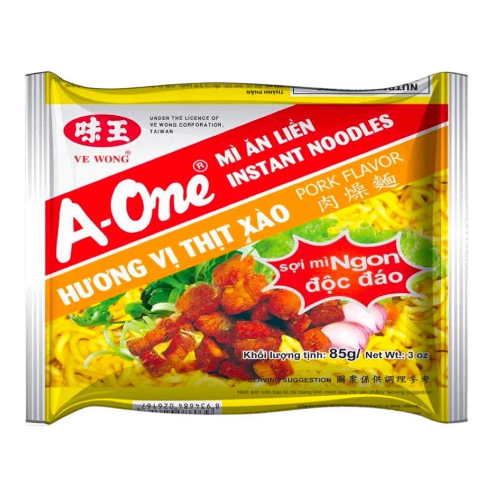 A-ONE Instant Noodles Pork Flav 85g