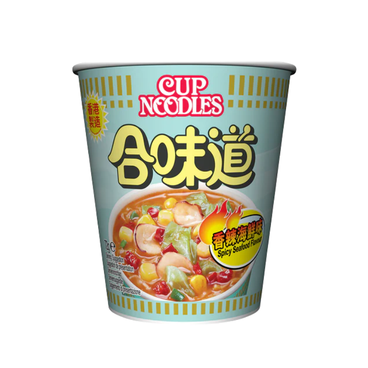 HK Nissin Cup Noodles Spicy Seafood Flav 72g