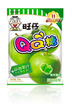 WW QQ Gummy Candy - Green Apple 70g