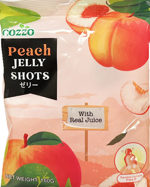 COZZO Jelly Shot Peach Flavour 160g