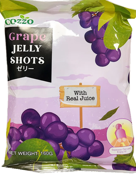 Cozzo Jelly Shots Grape Flavour 160g