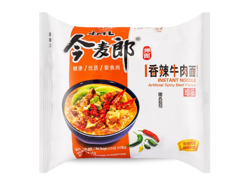 Jinmailang Big Bowl Noodle - Artificial Chicken & Mushroom Flavour 98g