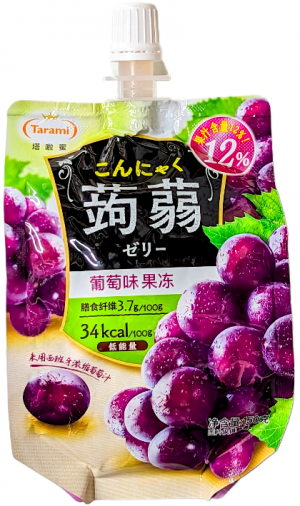 TARAMI OISHI KONJAC JELLY-GRAPE 150G