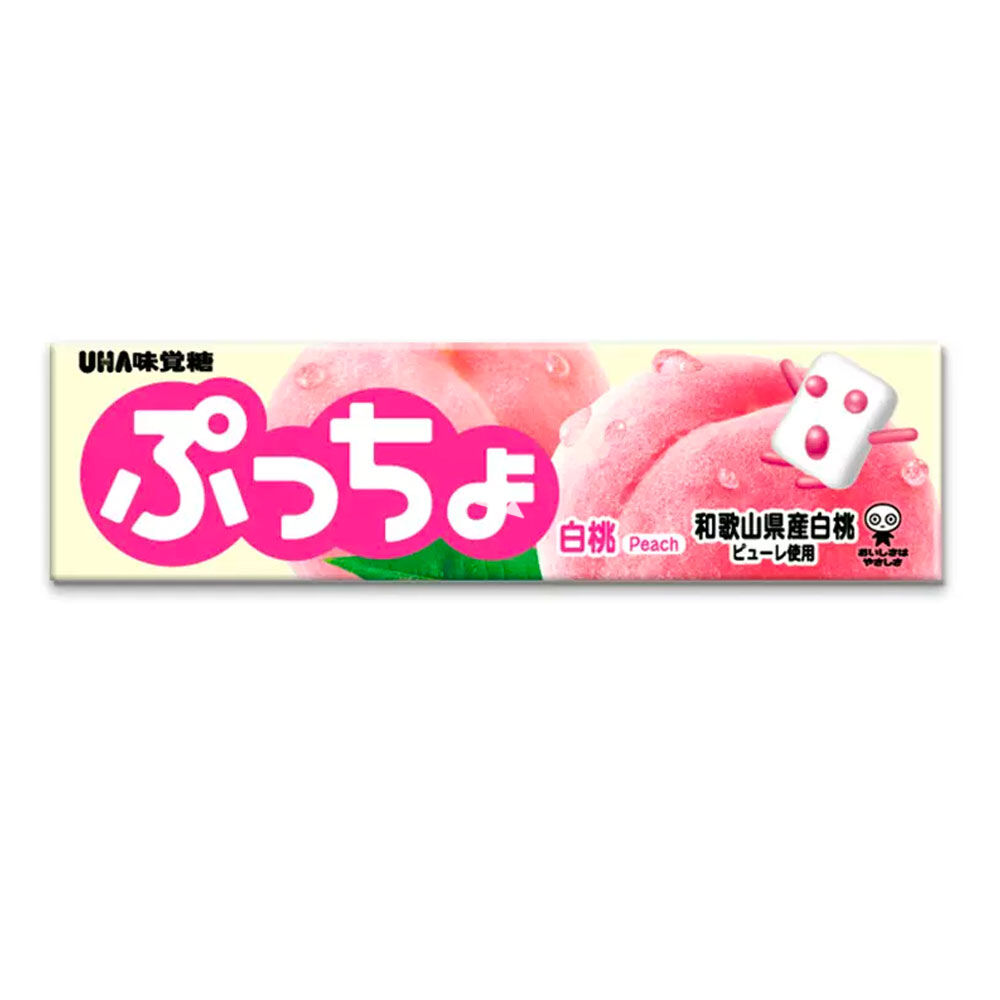 UHA Puccho Chewy Candy - Peach Flavour  50g