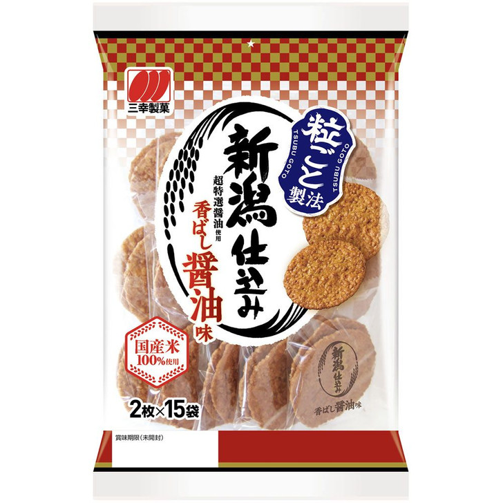 SANKO SEIKA NIIGATA JIKOMI Rice Cracker Shoyu 126g