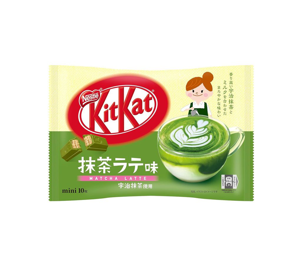 雀巢迷你KitKat抹茶拿铁限定口味124g