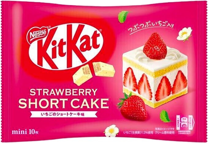 Nestle KitKat Mini Strawberry Shortcake Flav 124g