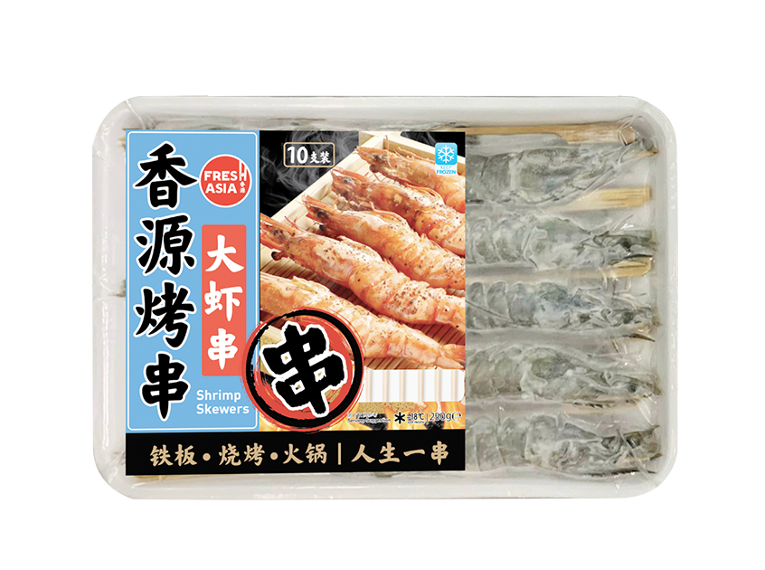 F&A Shrimp Skewers 250g