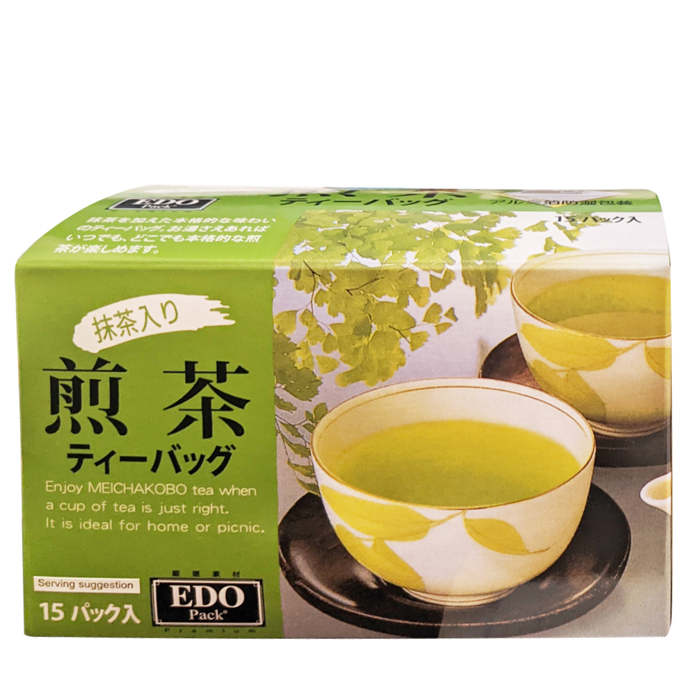 EDO SENCHA TEA BAG 30G (15X2G) WITH GREEN TEA POWDER