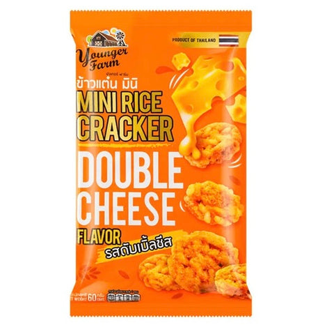 YF Mini Rice Cracker Double Cheese Flav 60g