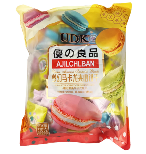 UDK Macaroon Cookies Assorted Flav 320g