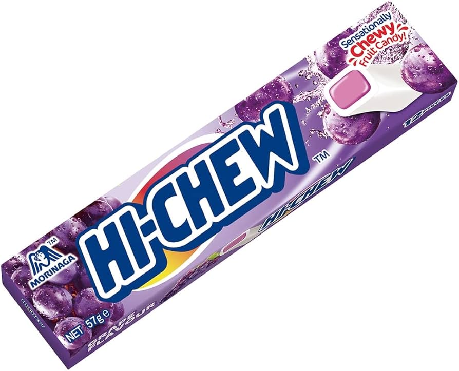 MORINAGA Hi Chew Soft Candy Grape Flav 57g