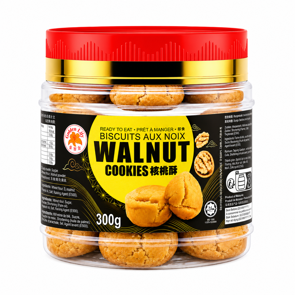 Golden Lily Walnut Cookies 300g