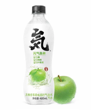 元气森林气泡水青苹果味480ml