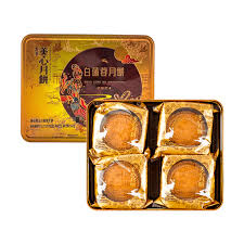 MX White Lotus Seed Paste Mooncake 4*185g