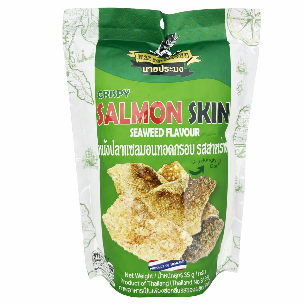NAI PRAMONG Crispy Salmon Skin Seaweed Flav 35g