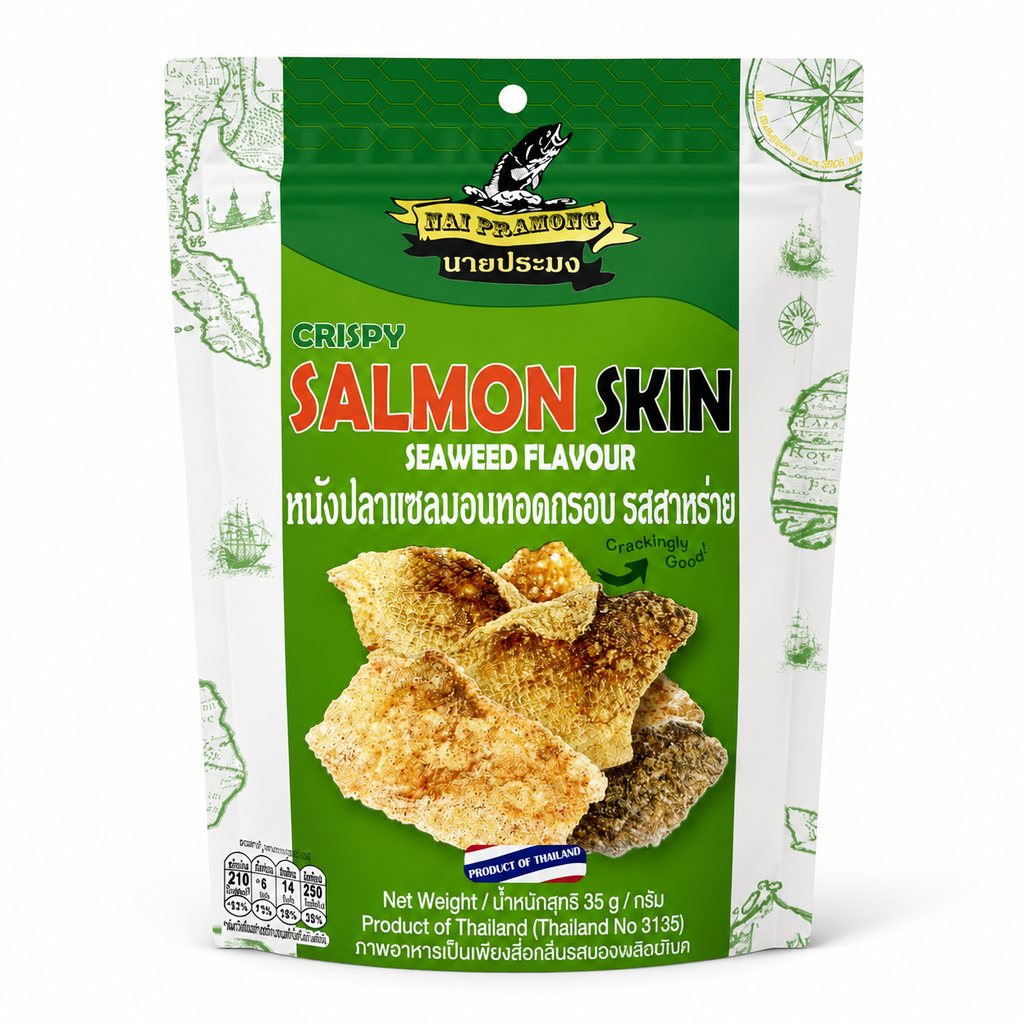 Nai Pramong Crispy Salmon Skin Seaweed Flavour 35g