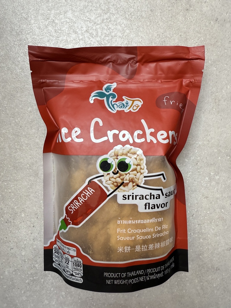 THAI TO Rice Crackers Sriracha Flav 100g