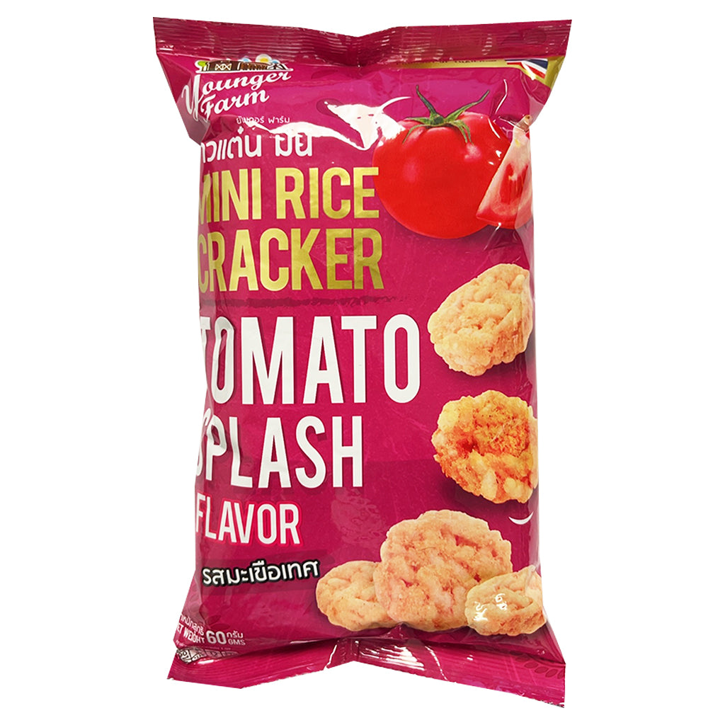 YF Mini Rice Cracker Tomato Splash Flav 60g