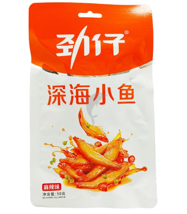 JZ Ocean Little Fish Hot & Spicy Flav 50g