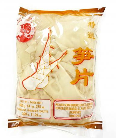 雄鸡商票酸笋片400g