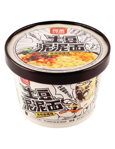 AK Mashed Potato with Noodles -Hot Spicy (Bowl)