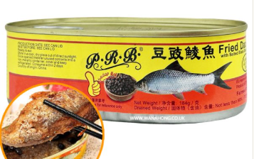 珠江桥牌豆豉鲮鱼184G