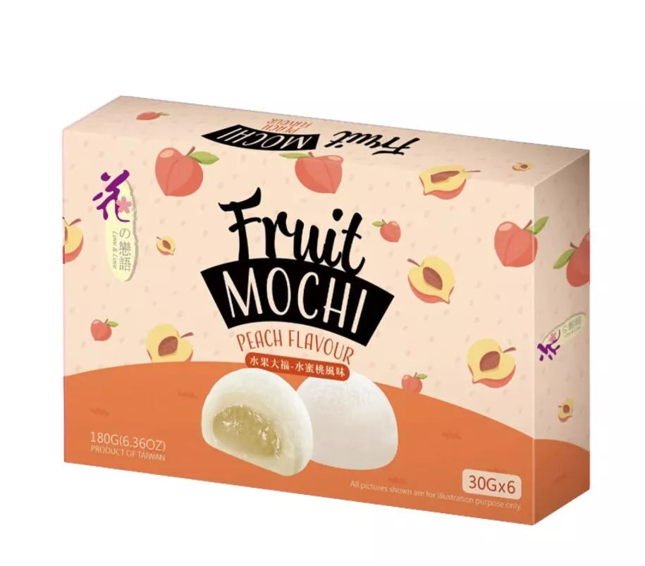 Loves Flower Fruit Mochi Peach Flavour 30g x 6 (180g)